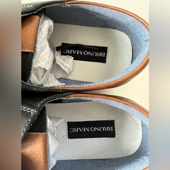 NWOT Bruno Marc Rivera Oxford-Inspired Textile Upper Sneakers Lace Up Size 9.5 - Picture 6 of 7